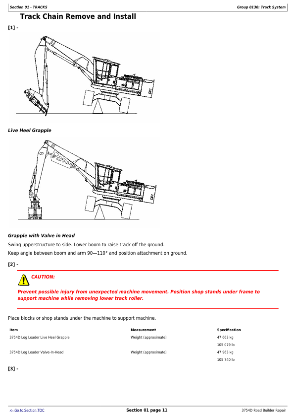 JOHN DEERE 3754D ROAD BUILDER REPAIR TECHNICAL MANUAL TM10422