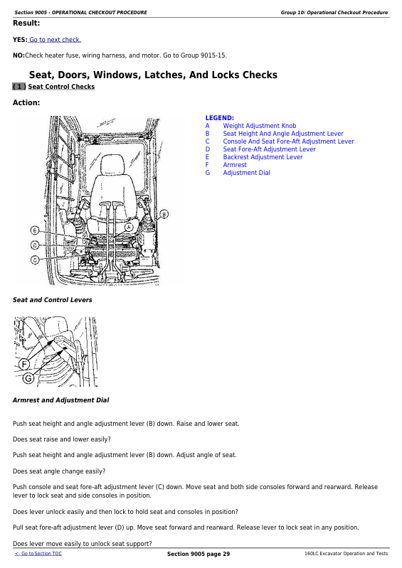 JOHN DEERE 160LC EXCAVATOR OPERATION AND TEST MANUAL TM1661