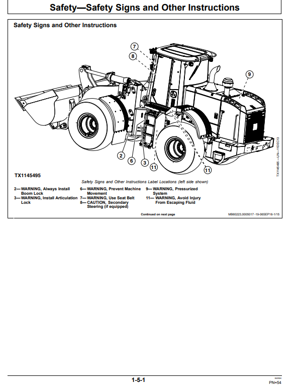 JOHN DEERE 724K 4WD LOADER OPERATOR MANUAL OMT317764