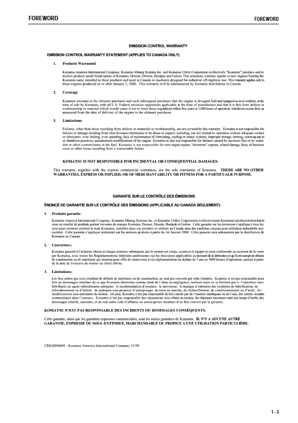 KOMATSU WA200L-5 WHEEL LOADER OPERATION & MAINTENANCE MANUAL PDF