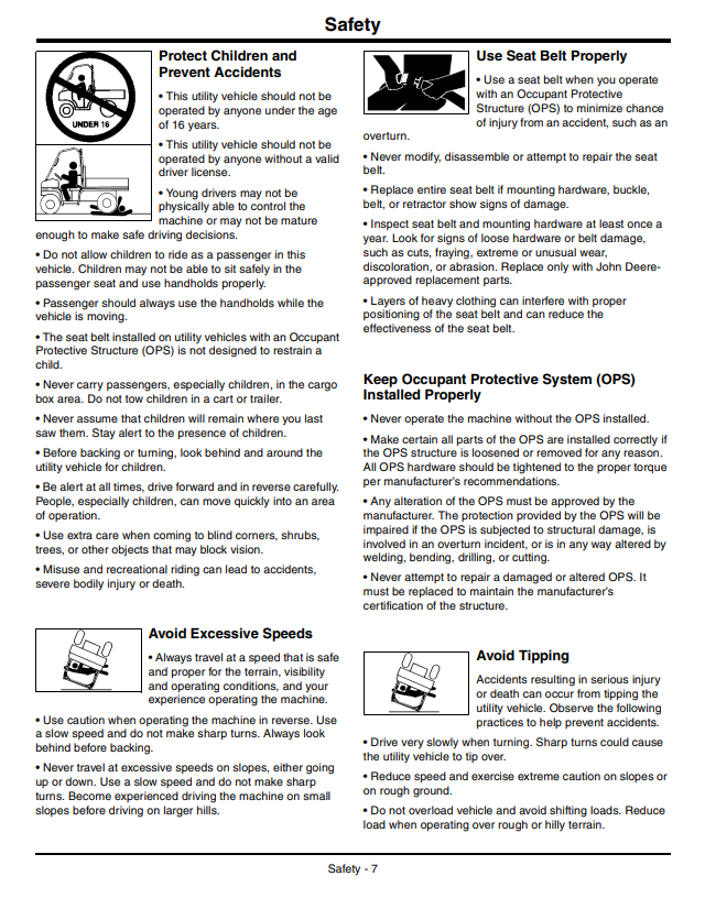 JOHN DEERE GATOR™ UTILITY VEHICLE XUV 855D OPERATOR MANUAL OMM166787