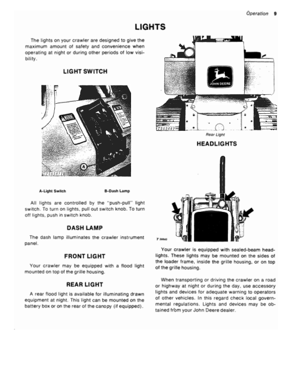 JOHN DEERE 450-B CRAWLER OPERATOR MANUAL OMT40817