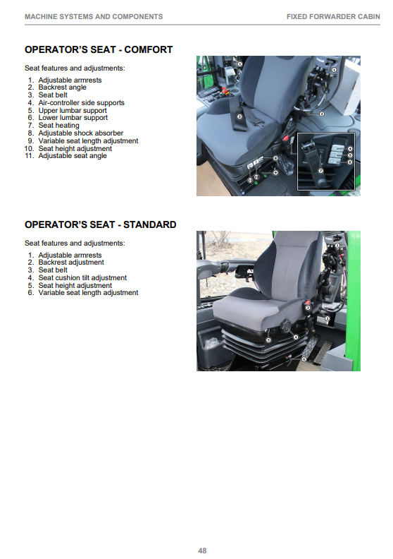 JOHN DEERE 1910E TIER 3 FIXED CABIN, GEN II OPERATOR INSTRUCTION MANUAL F710966