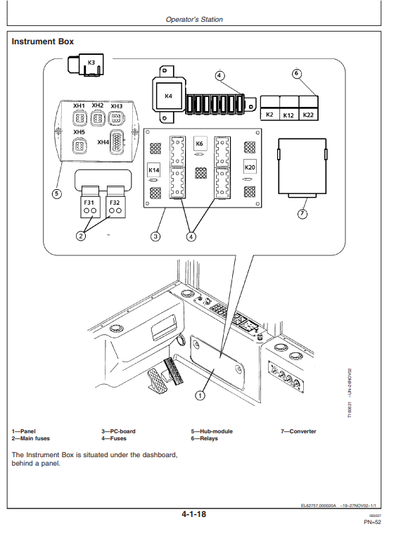 JOHN DEERE 1010D FORWARDER OPERATOR MANUAL OMF071533