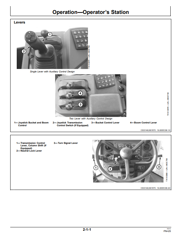 JOHN DEERE 724J LOADER OPERATOR MANUAL OMT229857