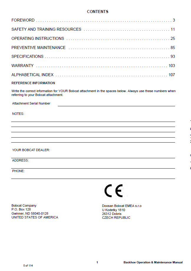 4900066 Bobcat Backhoe Attachment Workshop Guide PDF