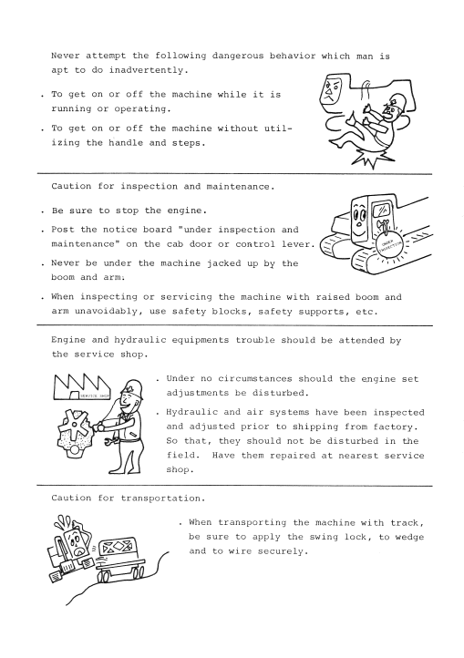 HITACHI UH052-M HYDRAULIC EXCAVATOR OPERATOR MANUAL EM15724