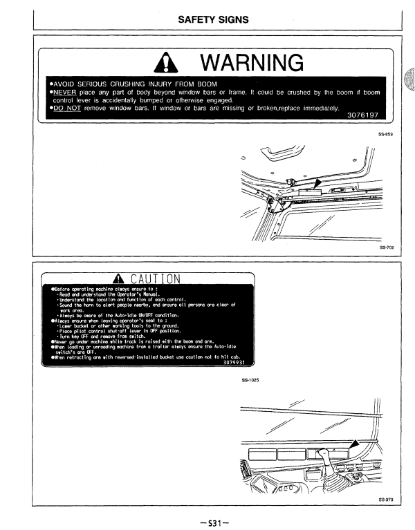 HITACHI EX750-5, EX800H-5 EXCAVATOR OPERATOR MANUAL EM17C12