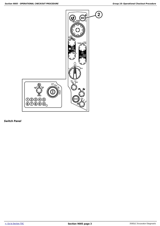 JOHN DEERE 350GLC EXCAVATOR DIAGNOSTIC OPERATION AND TEST MANUAL TM13206X19