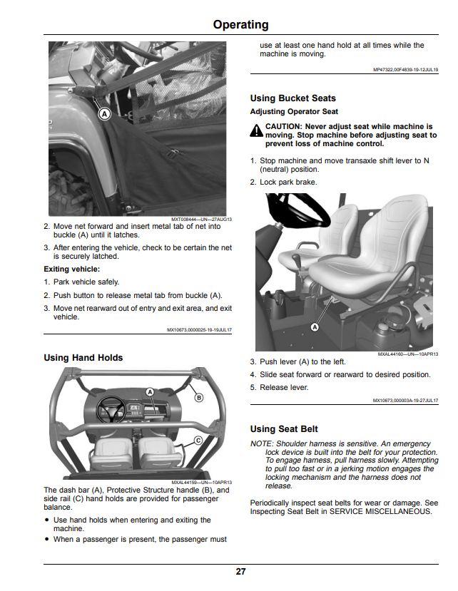 JOHN DEERE XUV855E, XUV855M GATOR™ UTILITY VEHICLES OPERATOR MANUAL OMUC19621E