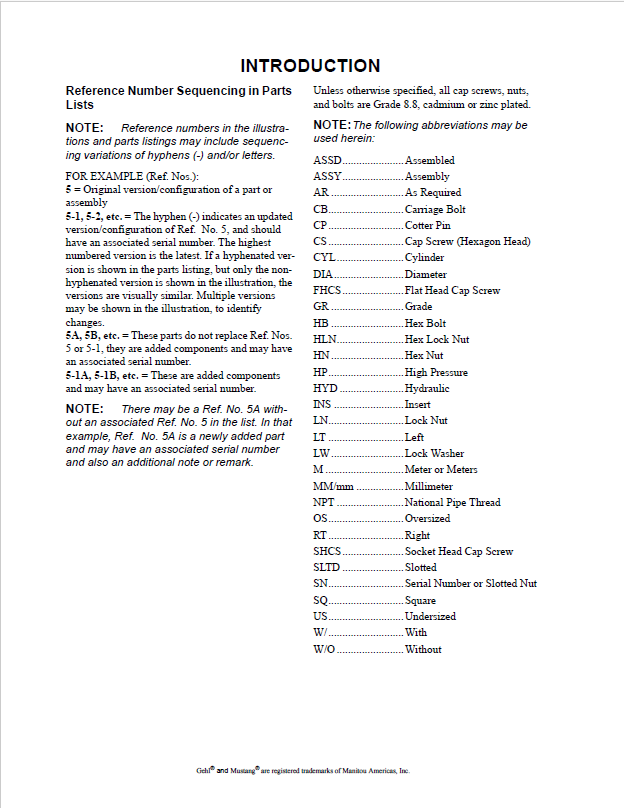 50940095 MUSTANG 3TNV70-XBV Engine Parts List & Repair Manual PDF