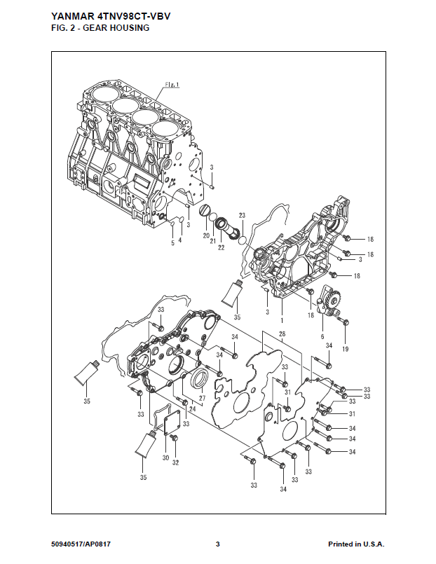 50940517 MUSTANG GEHL Excavator M100 1000M Parts Manual PDF Download