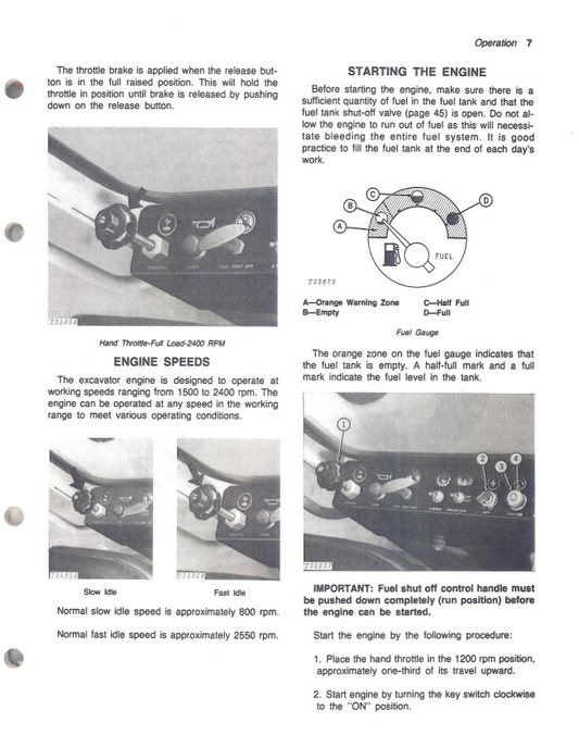 JOHN DEERE JB690-B EXCAVATOR OPERATOR MANUAL OMT53764
