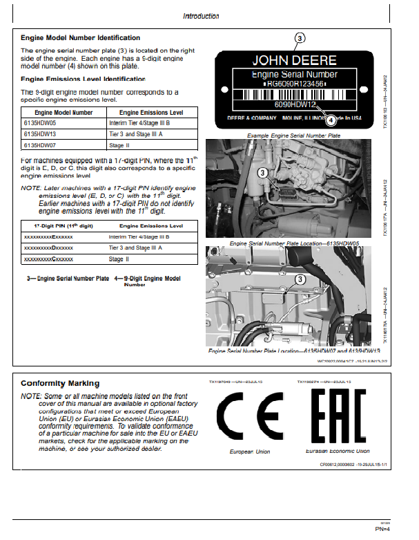 JOHN DEERE 370E, 410E AND 460E ARTICULATED DUMP TRUCK OPERATOR MANUAL OMT284806