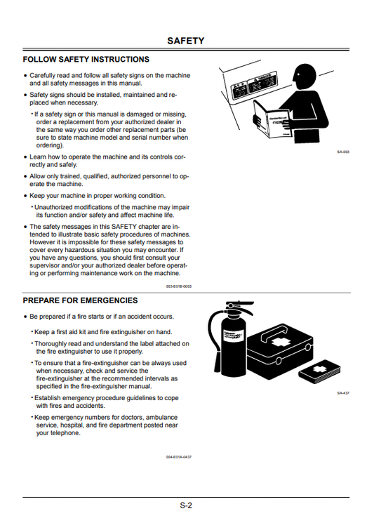 HITACHI ZAXIS 450, 450H, 450LC, 450LCH, 460LCH EXCAVATOR OPERATOR MANUAL EM16J21