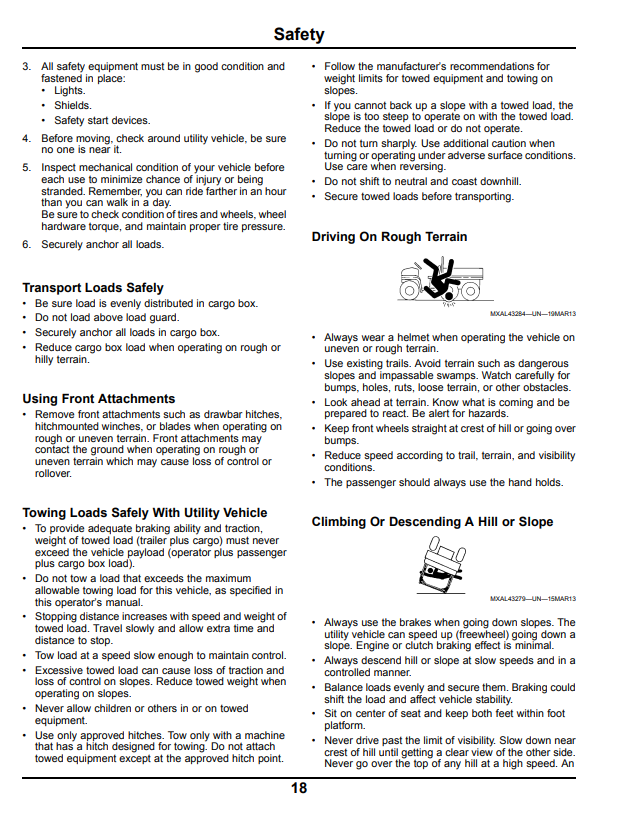 JOHN DEERE XUV 625I GATOR™ UTILITY VEHICLE OPERATOR MANUAL OMM175903