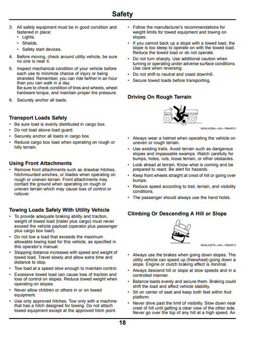 JOHN DEERE XUV 625I GATOR™ UTILITY VEHICLE OPERATOR MANUAL OMM175903