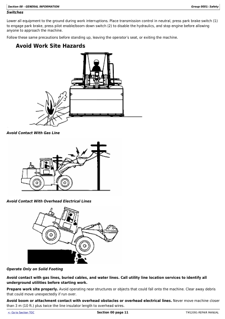 JOHN DEERE 444K 4WD LOADER WITH ENGINE 4045HDW56 (IT4) REPAIR MANUAL TM12091