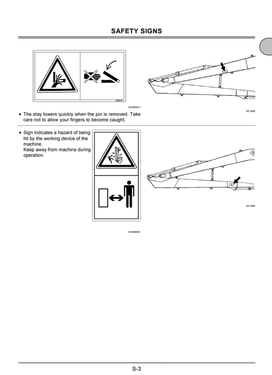 HITACHI ZAXIS 330LC-3, 350LC-3 EXCAVATOR OPERATOR MANUAL EM1V7SL11