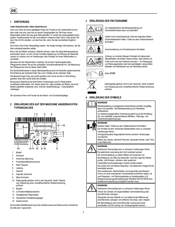 JOHN DEERE 32-EL (SA950) LAW MOWERS OPERATOR MANUAL SAU14728