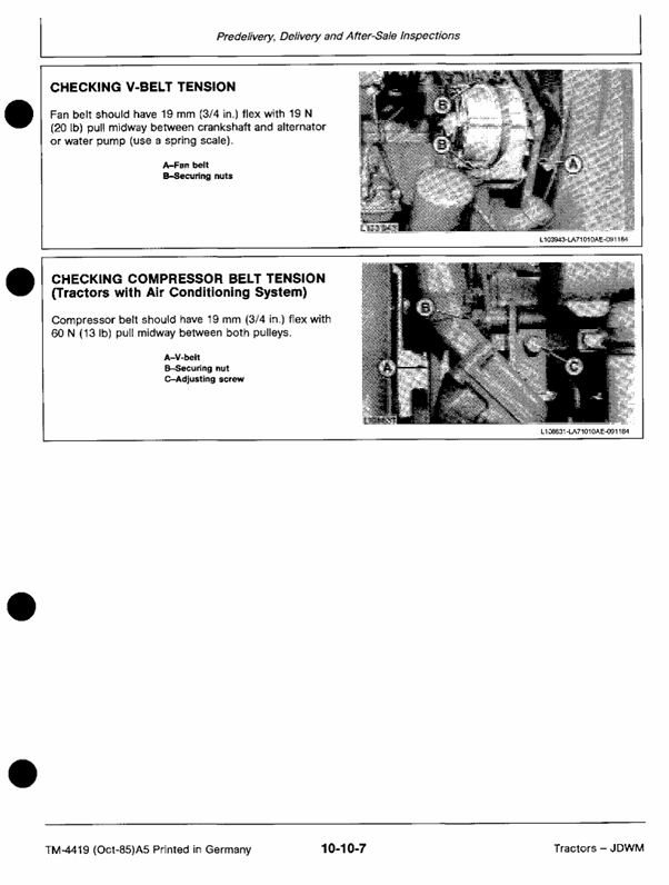 JOHN DEERE 3640 TRACTOR TECHNICAL SERVICE REPAIR MANUAL TM4419