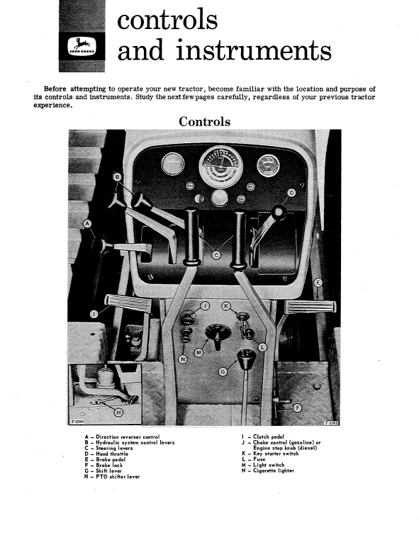 JOHN DEERE 1010 GASOLINE &amp; DIESEL CRAWLER TRACTOR OPERATOR MANUAL OMT17418