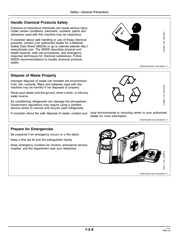 JOHN DEERE 135D EXCAVATOR OPERATOR MANUAL OMT239673