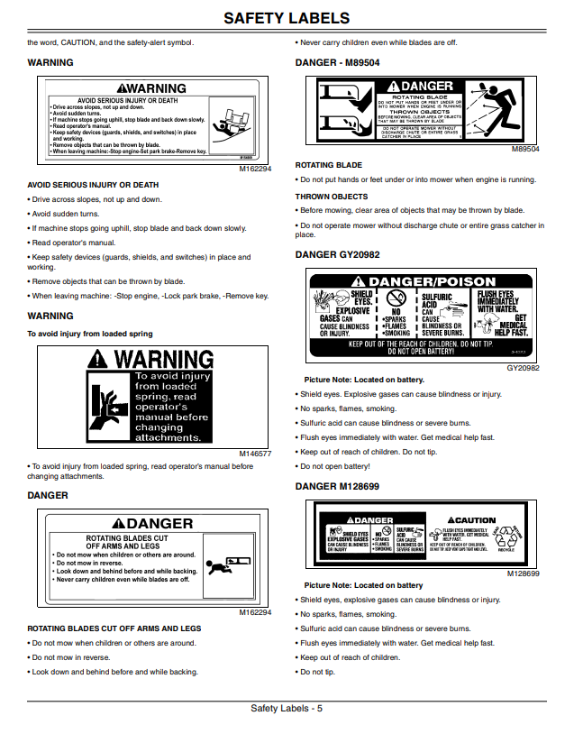 JOHN DEERE Z425, Z445, Z465, Z645, Z655, Z665 EZTRAK OPERATOR MANUAL OMM166321