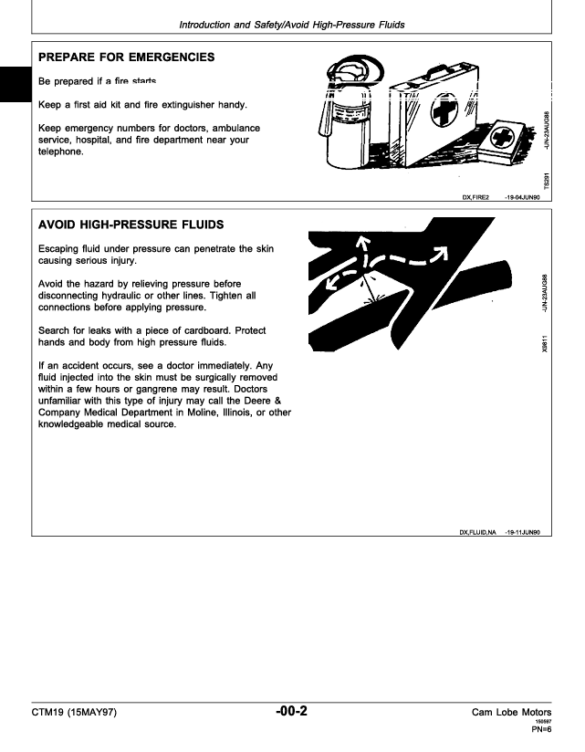 JOHN DEERE CAM LOBE MOTOR MANUAL CTM19