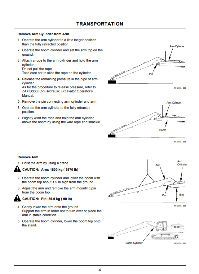 HITACHI ZAXIS 330LC-3, 350LC-3 EXCAVATOR OPERATOR MANUAL EM1V7SL11