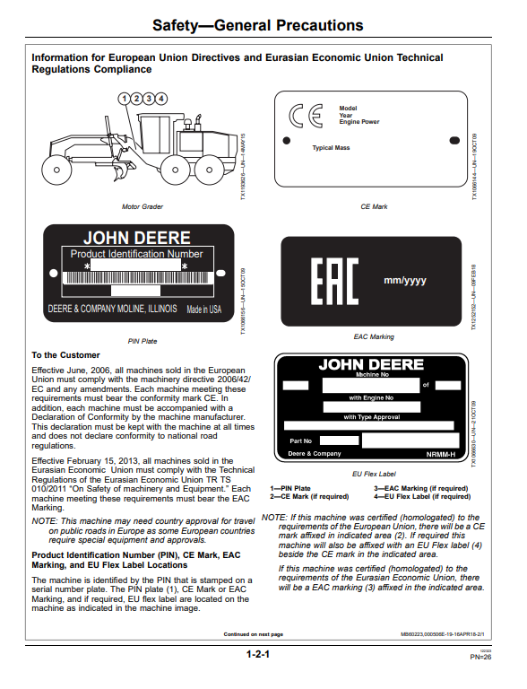 JOHN DEERE 700K CRAWLER DOZER OPERATOR MANUAL OMT288306