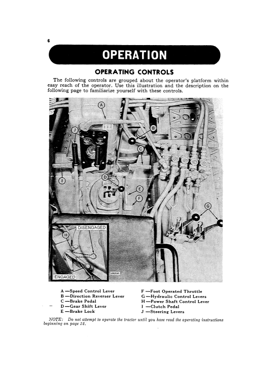 JOHN DEERE 420 CRAWLER TRACTOR OPERATOR MANUAL OMT42757