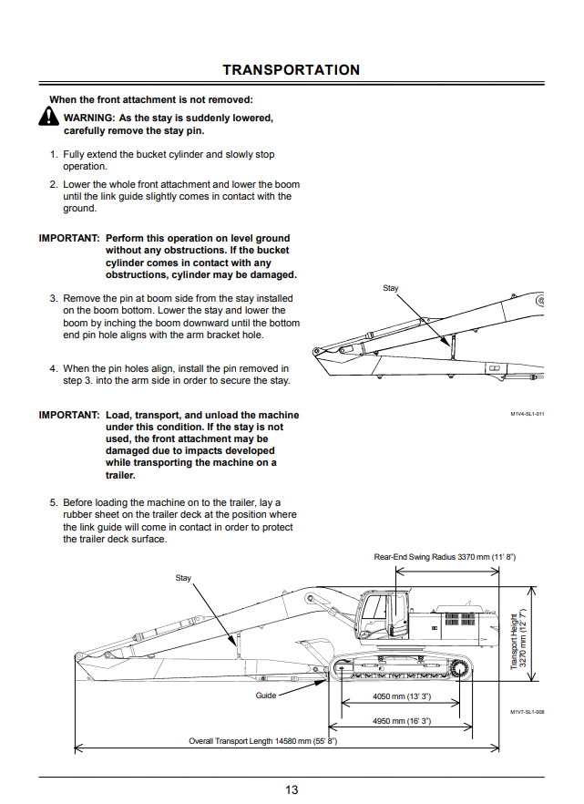 HITACHI ZAXIS 330LC-3, 350LC-3 EXCAVATOR OPERATOR MANUAL EM1V7SL11