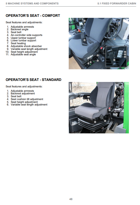 JOHN DEERE 1910E TIER 2 FIXED CABIN, GEN II OPERATOR INSTRUCTION MANUAL F711037