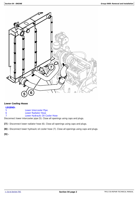 JOHN DEERE 335D MOUNT LOG LOADER REPAIR TECHNICAL MANUAL TM11720