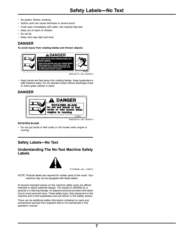 JOHN DEERE Z425, Z445, Z465, Z645, Z655 AND Z665 EZTRAK™ OPERATOR MANUAL OMM170186