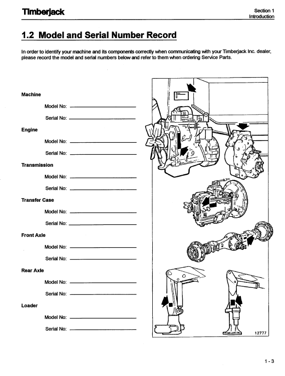 JOHN DEERE TIMBERJACK 230A FORWARDER EQUIPPED WITH F60 LOADER OPERATOR MANUAL 7015720