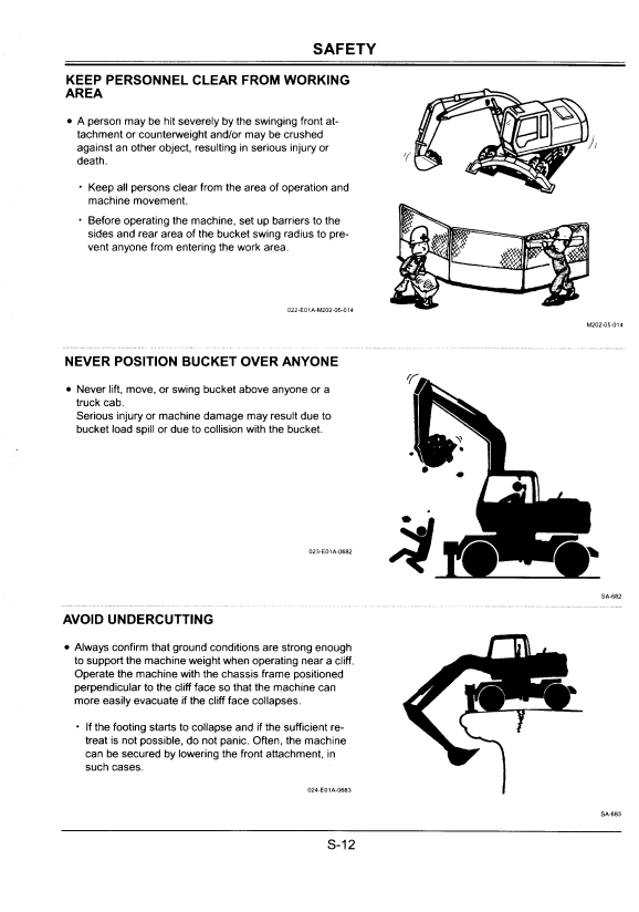 HITACHI EX125WD-5 EXCAVATOR OPERATOR MANUAL EM11M11