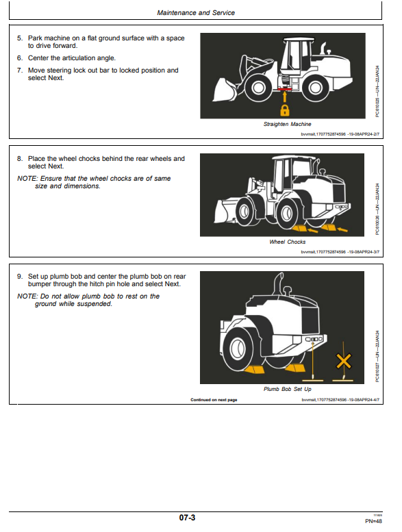 JOHN DEERE 744 P, 744 X, 824 P, 824 X, 844 P, 904 P SMARTDETECT™ FOR WHEEL LOADER OPERATOR MANUAL OMT510835X019