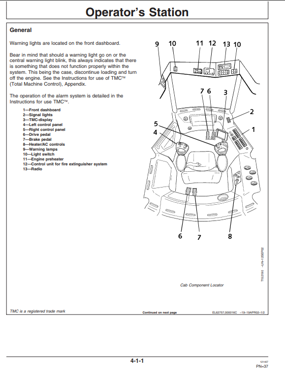 JOHN DEERE 1490D ENERGY HARVESTER OPERATOR MANUAL OMF072628