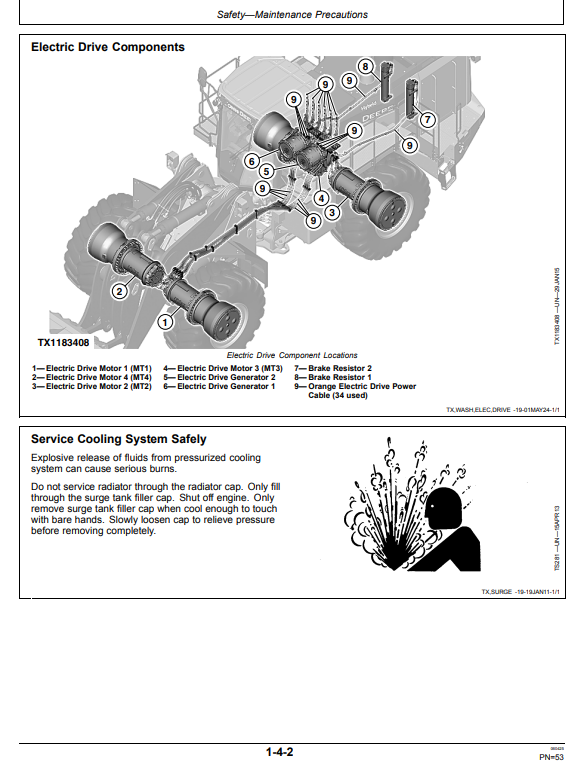 JOHN DEERE 944K 4WD LOADER OPERATOR MANUAL OMT414138X19
