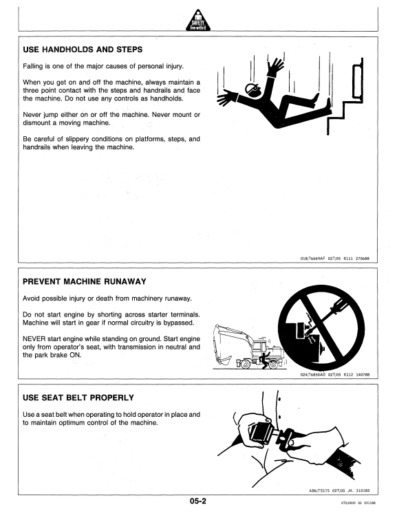 JOHN DEERE 495D EXCAVATOR OPERATOR MANUAL OMAT126003