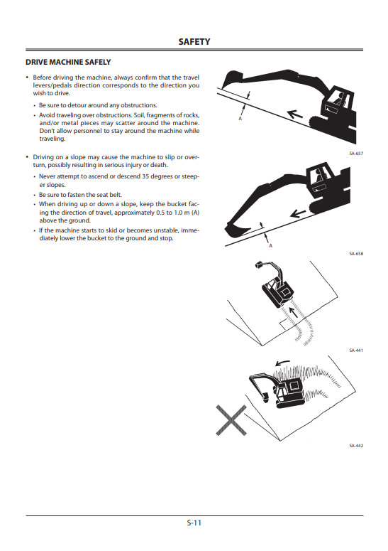 JOHN DEERE ZAXIS 200-3, 270-3, 330-3 HYDRAULIC EXCAVATOR OPERATOR MANUAL EM1U112