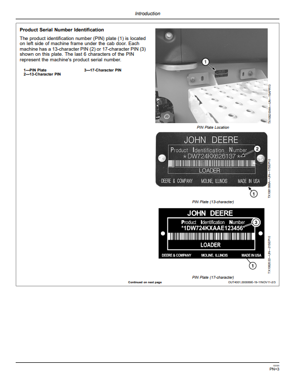 JOHN DEERE 724K 4WD LOADER OPERATOR MANUAL OMT260550