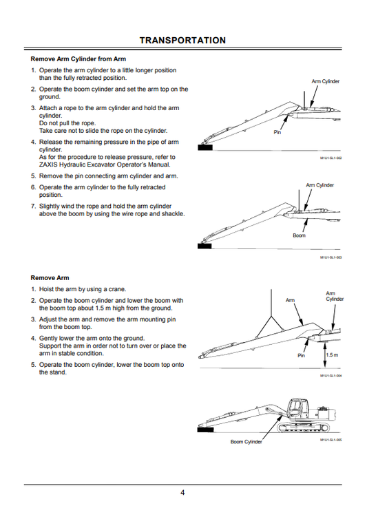 HITACHI ZAXIS 200LC-3, 210LC-3 EXCAVATOR OPERATOR MANUAL EM1U1SL12