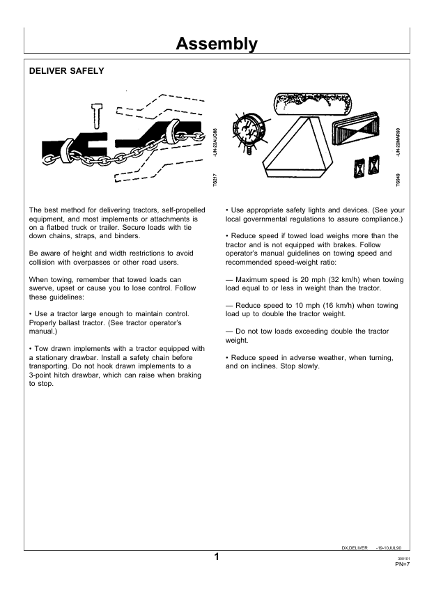 JOHN DEERE FORAGE HARVERSTER 3950, 3970 PDIE87601 H5 PRE DELIVERY INSTRUCTION MANUAL