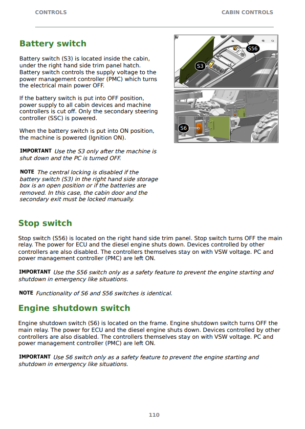 JOHN DEERE 1270H, 1470H T3 HARVESTER OPERATOR INSTRUCTION MANUAL F743826
