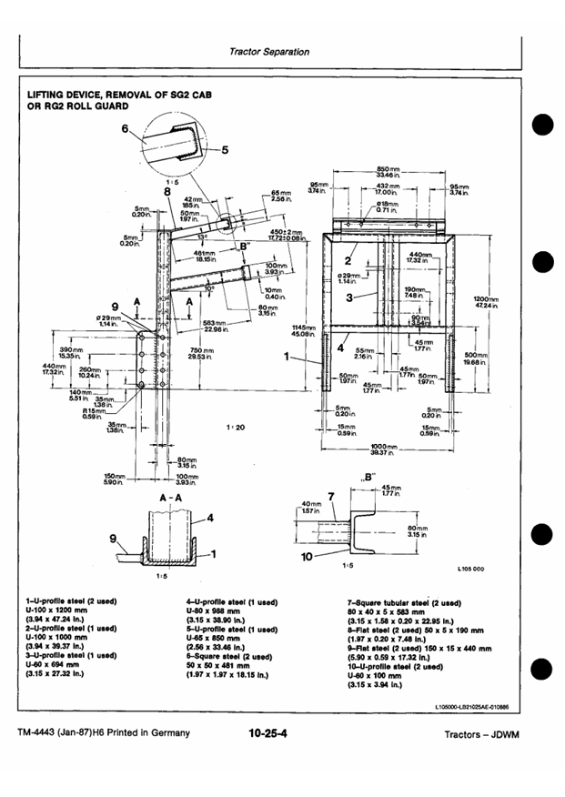 JOHN DEERE 3050, 3350 AND 3650 TRACTOR REPAIR MANUAL TM4443