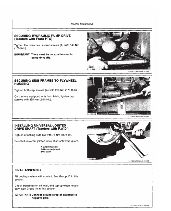 JOHN DEERE 2140 TRACTOR TECHNICAL MANUAL