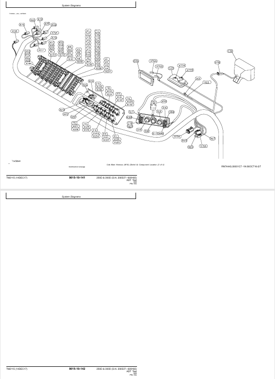 JOHN DEERE 250D, 300D (BELL, DW) ARTICULATED DUMP TRUCK OPERATION & TEST TECHNICAL MANUAL TM2115